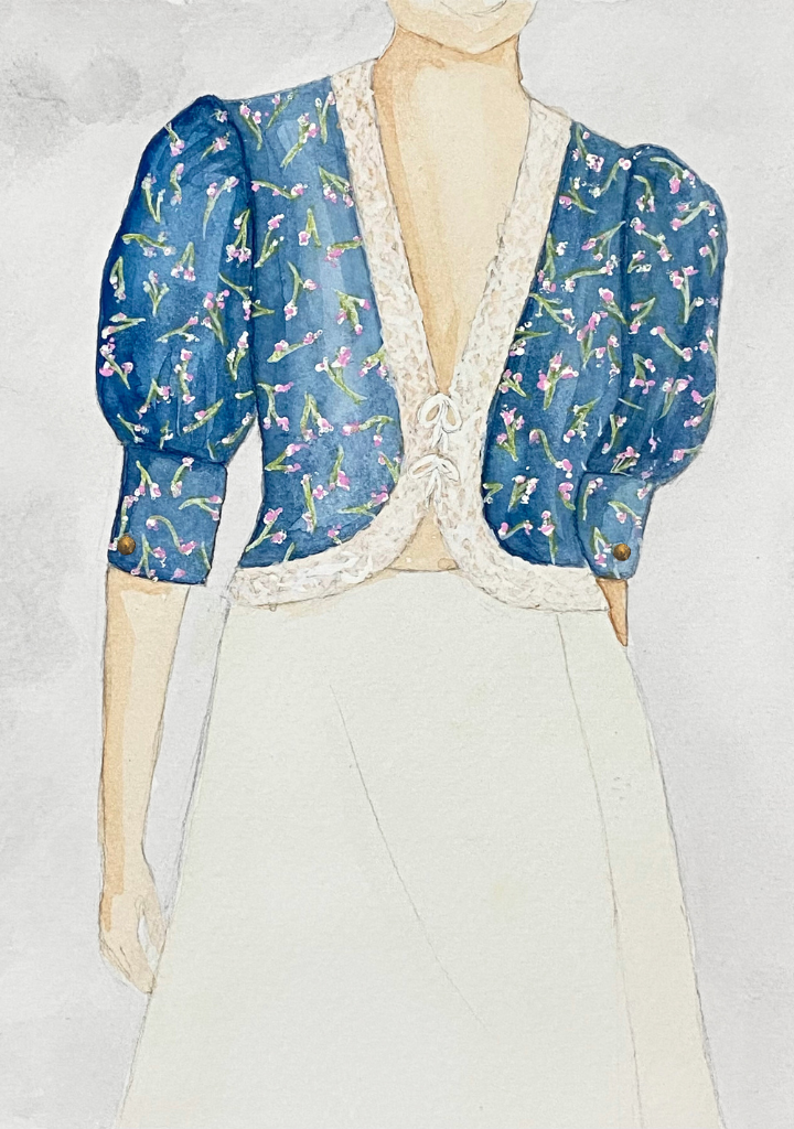 Juliet Silk Top | Midnight Blossom