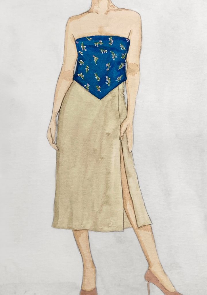 Mae Silk Skirt | Pearl