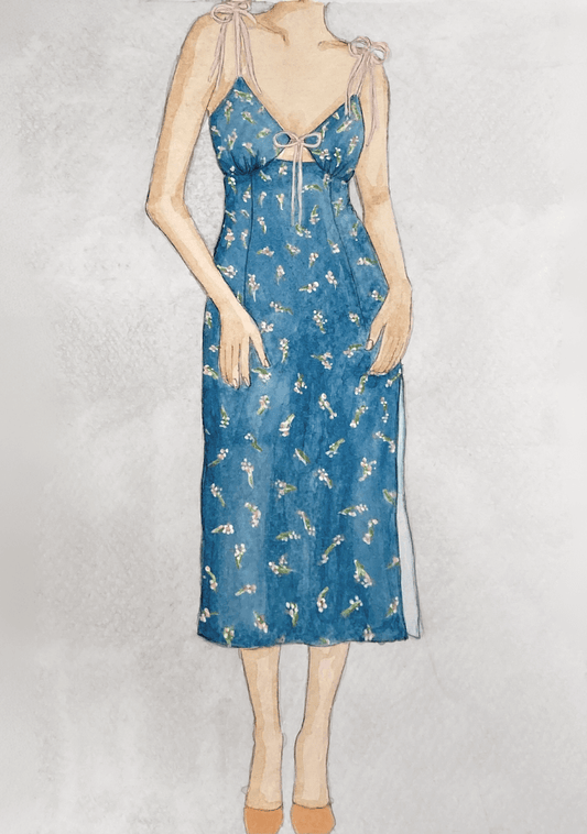 Colette Dress | Midnight Blossom