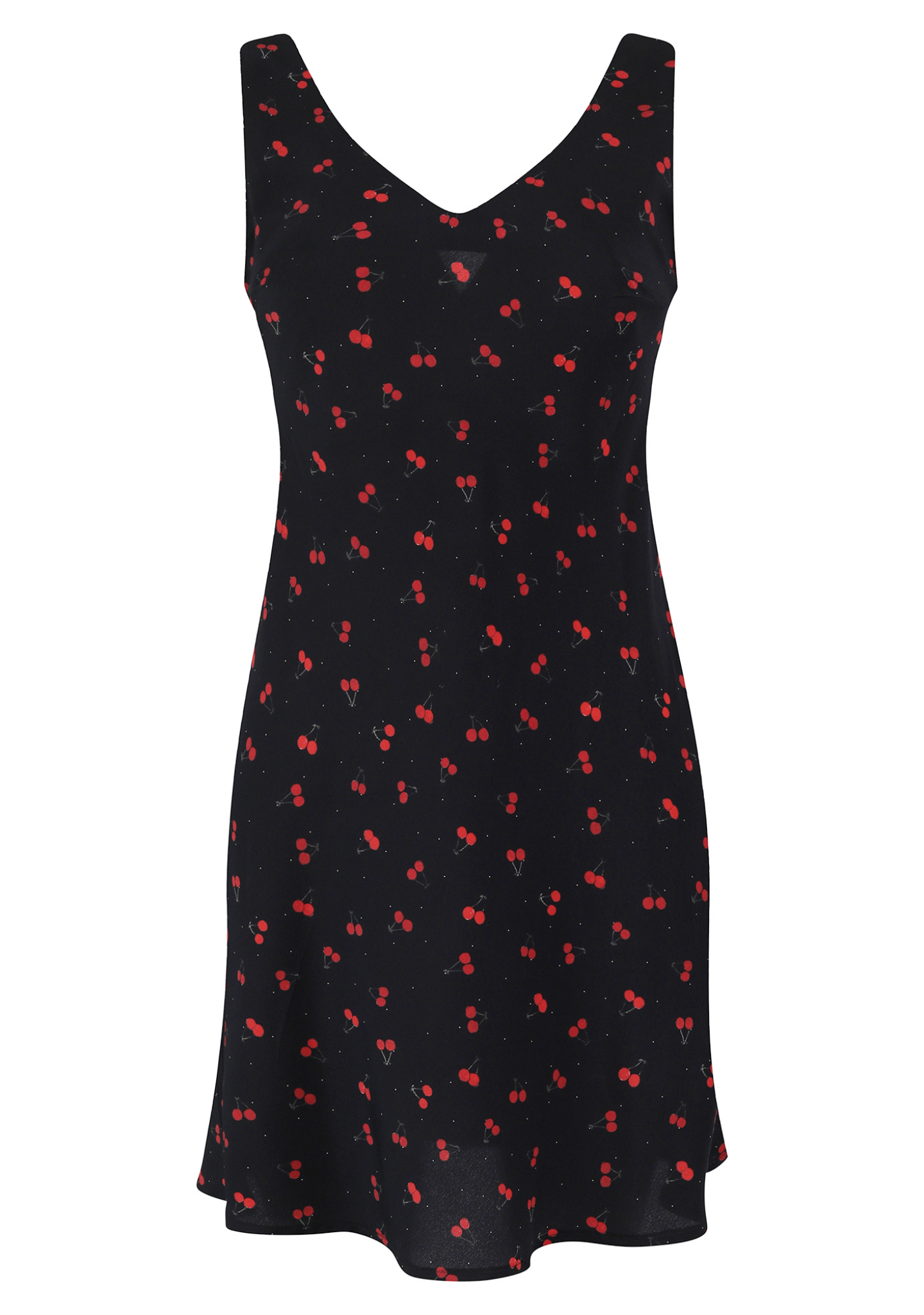 Hazell Silk Dress | Cherry Bomb - Anomable