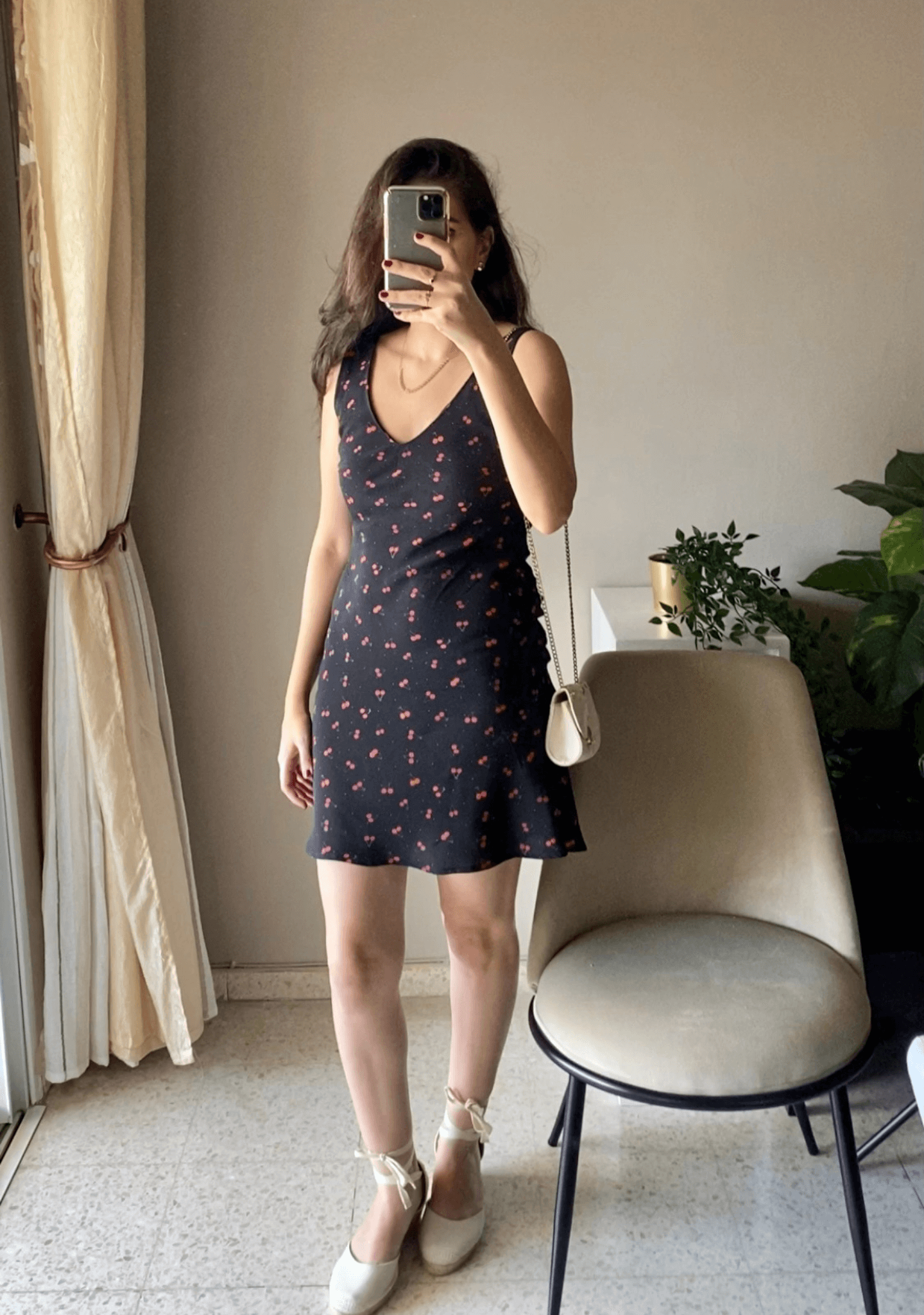 Hazell Silk Dress | Cherry Bomb - Anomable