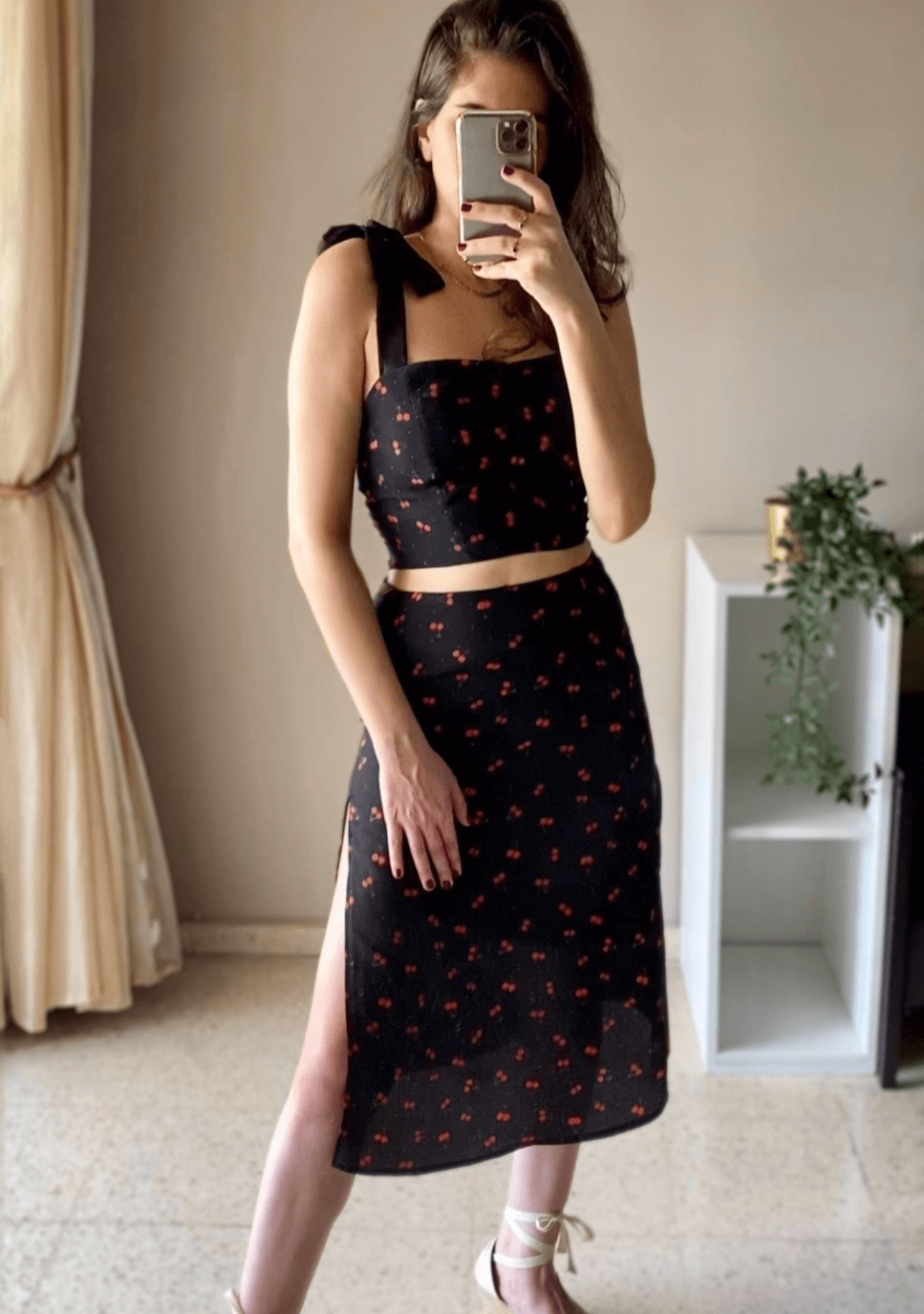 Myla Silk Top | Cherry Bomb