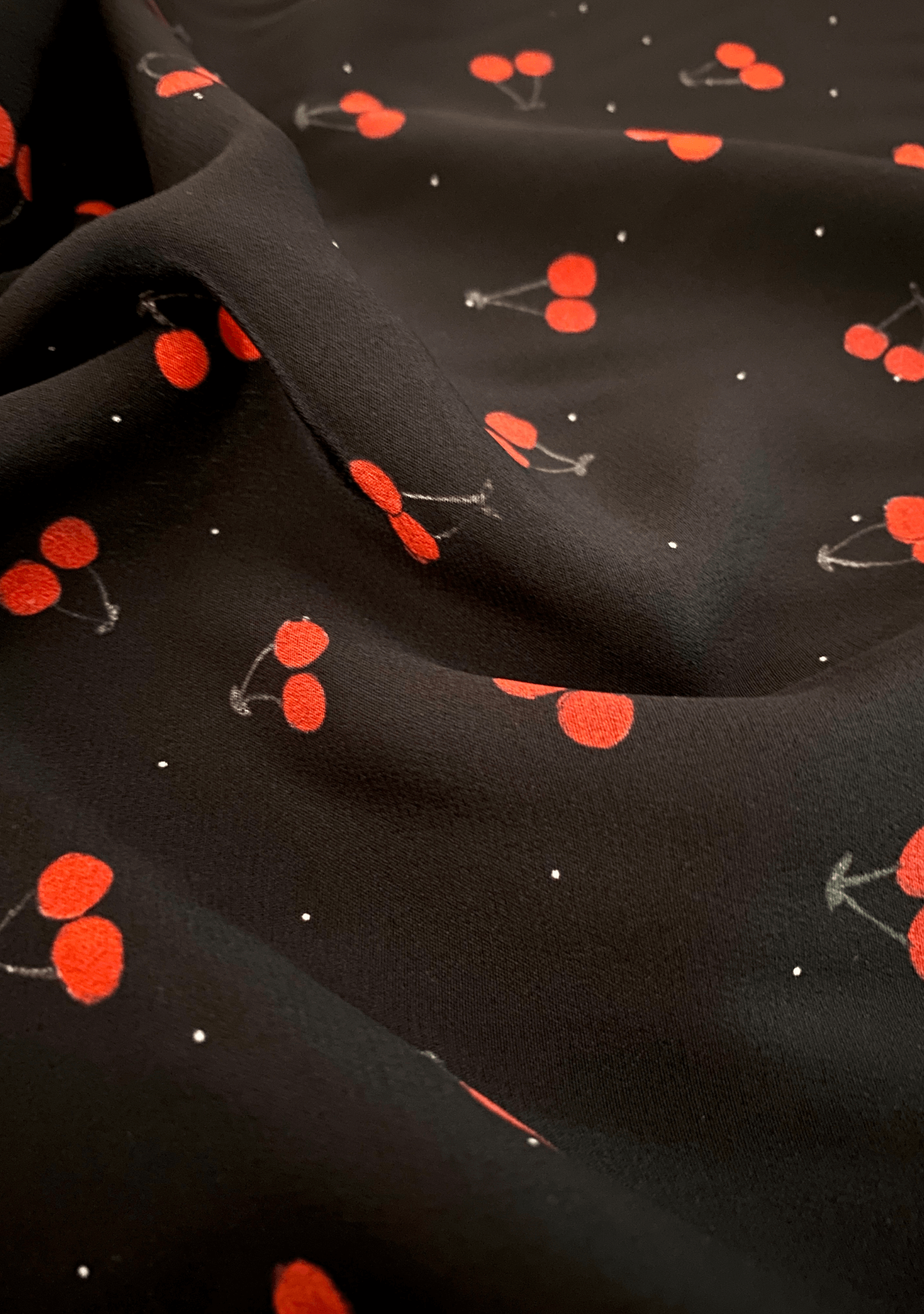 Hazell Silk Dress | Cherry Bomb - Anomable
