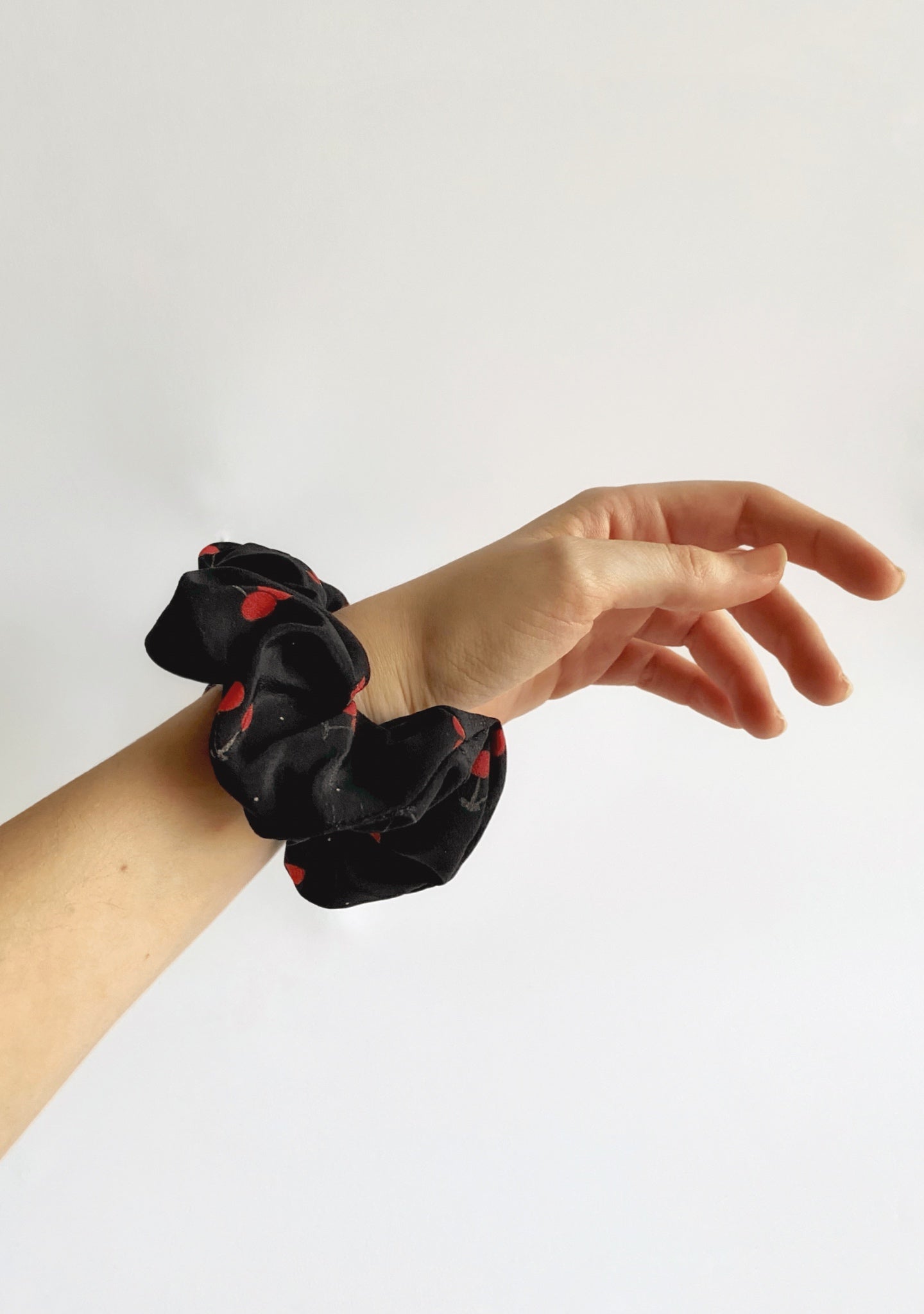 Silk Scrunchie | Cherry Bomb - Anomable