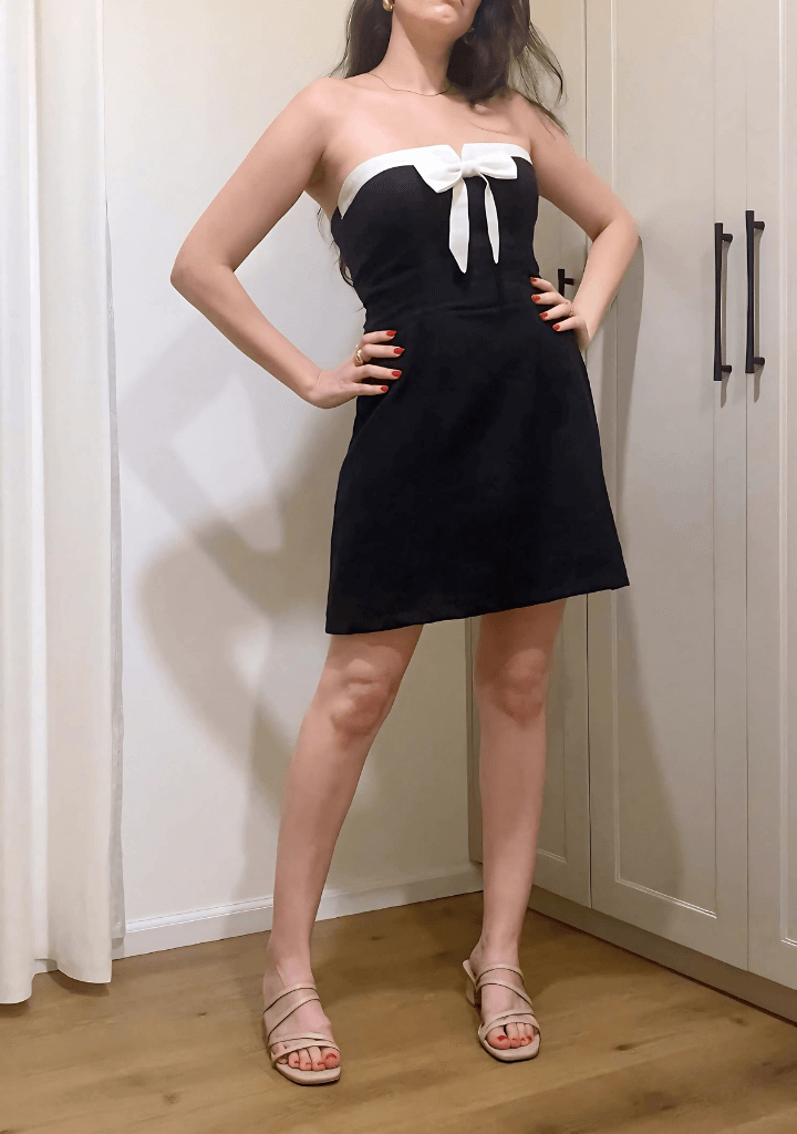 Tux Mini Dress | Black & White