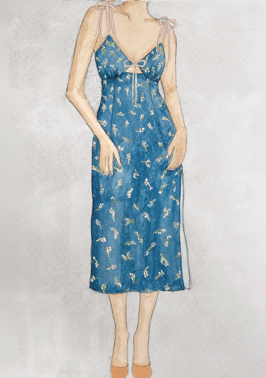 Colette Dress | Midnight Blossom