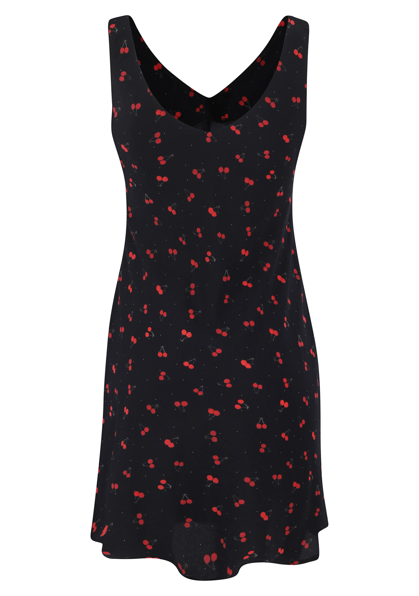 Hazell Silk Dress | Cherry Bomb - Anomable