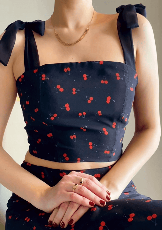 Myla Silk Top | Cherry Bomb