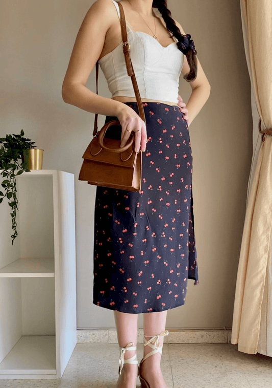 Mae Silk Skirt | Cherry Bomb