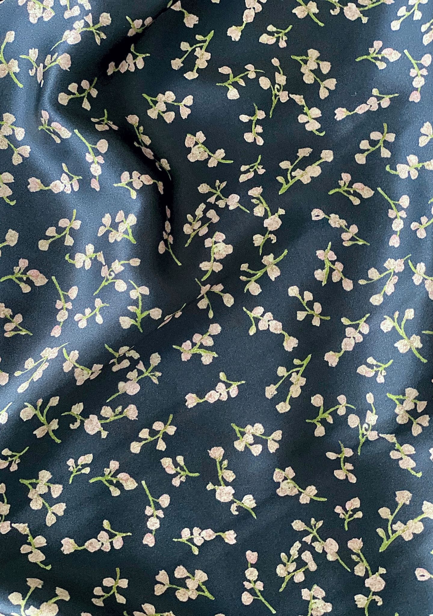 Mae Silk Skirt | Midnight Blossom