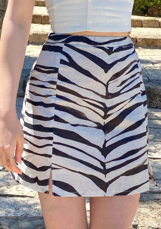 Rachel Skirt | Zebra - Anomable